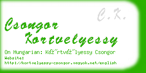 csongor kortvelyessy business card